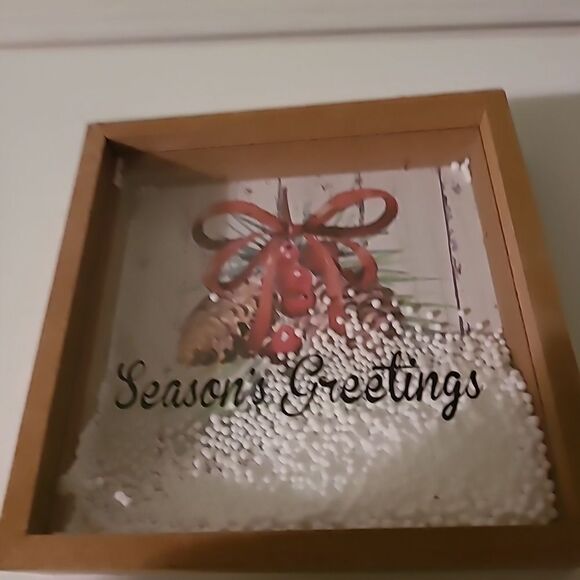 Season's Greetings Shadow  Box. - Picture 1 of 6